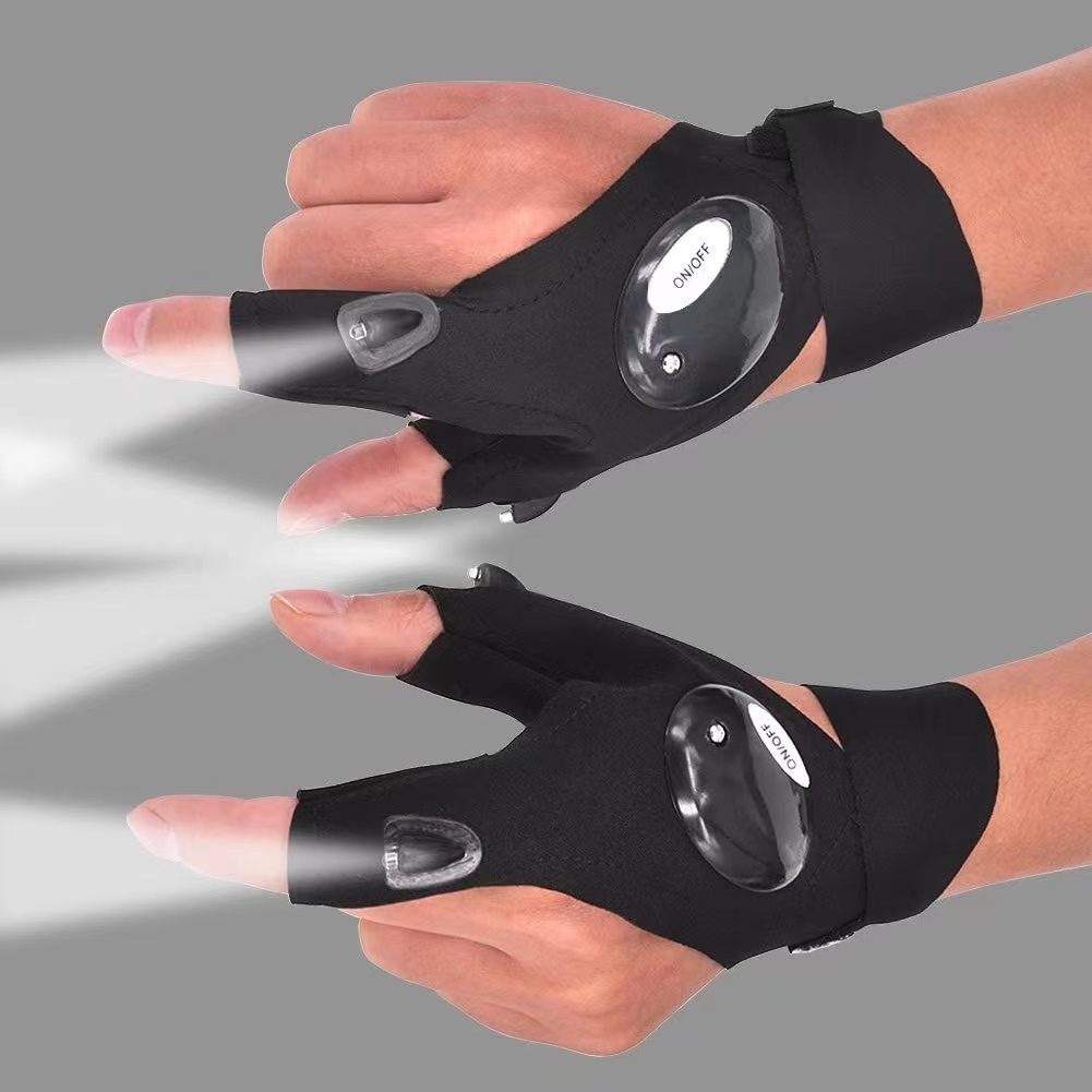 Spearfishing Glove - Rękawiczki bez palców Latarka LED Wodoodporna