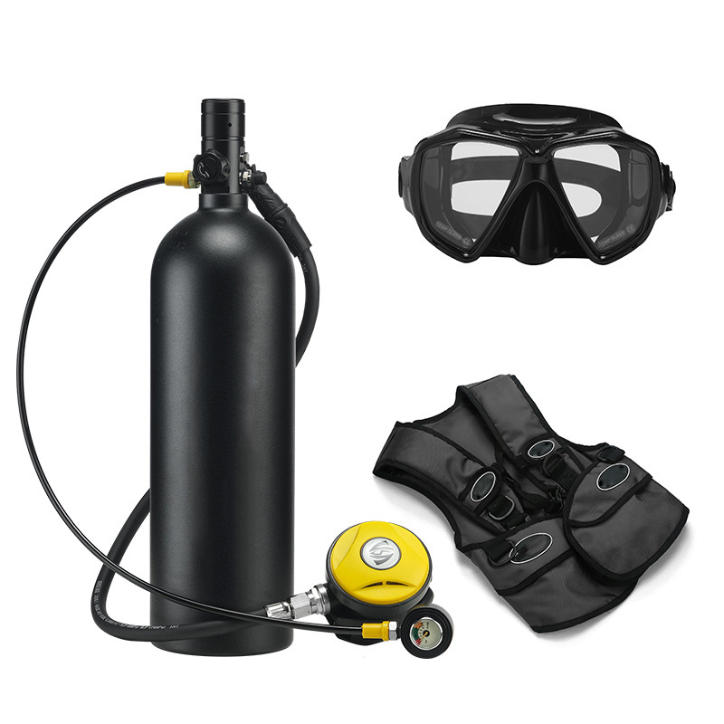 Underwater Flashlight - Przenośny zestaw do nurkowania, 2-litrowa mini