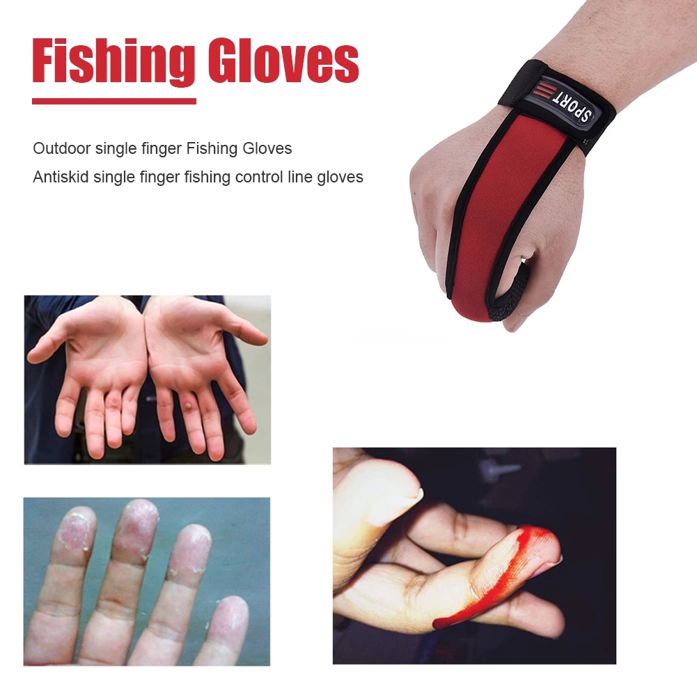 Spearfishing Glove - Rękawice wędkarskie z 1 palcem, oddychające,