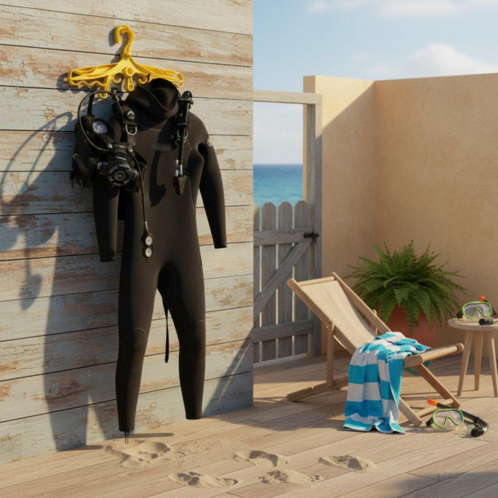 Plastikowy wieszak do nurkowan – Aquatic Sports Scuba recenzja i cena