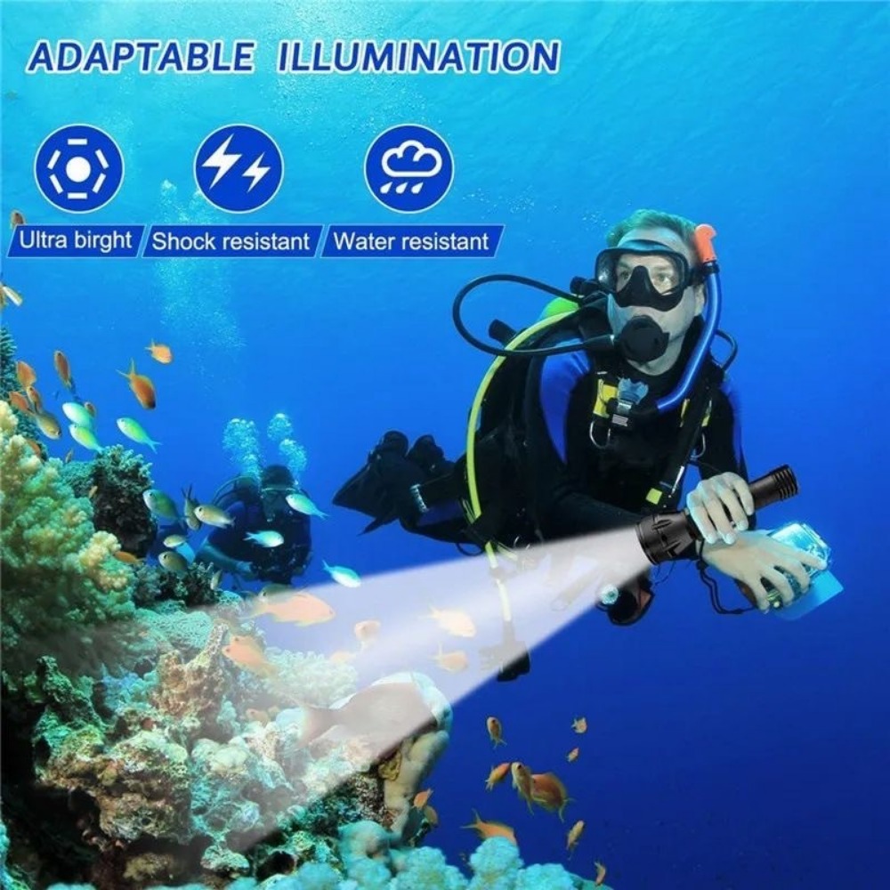 Profesjonalna latarka do nurko – Underwater Flashlight recenzja i cena