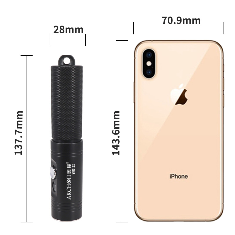 Archon V10s II Scuba światło d – Underwater Flashlight recenzja i cena