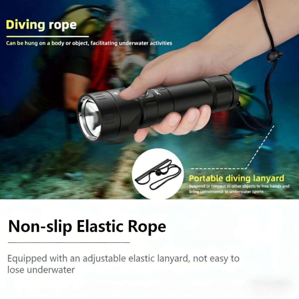 Mocna wodoszczelna latarka do  – Underwater Flashlight recenzja i cena
